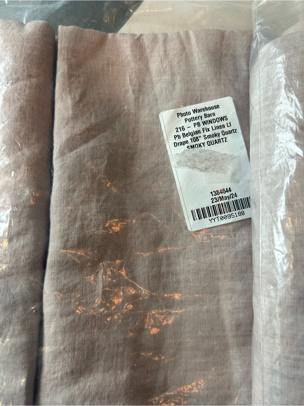 Pottery Barn Belgian Flax Linen Curtain Set 100